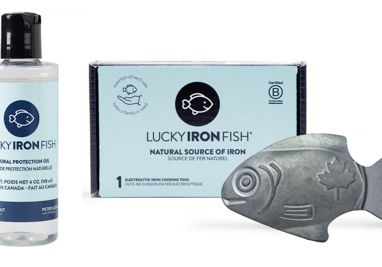 Lucky Iron Fish: iron supplement & oil.